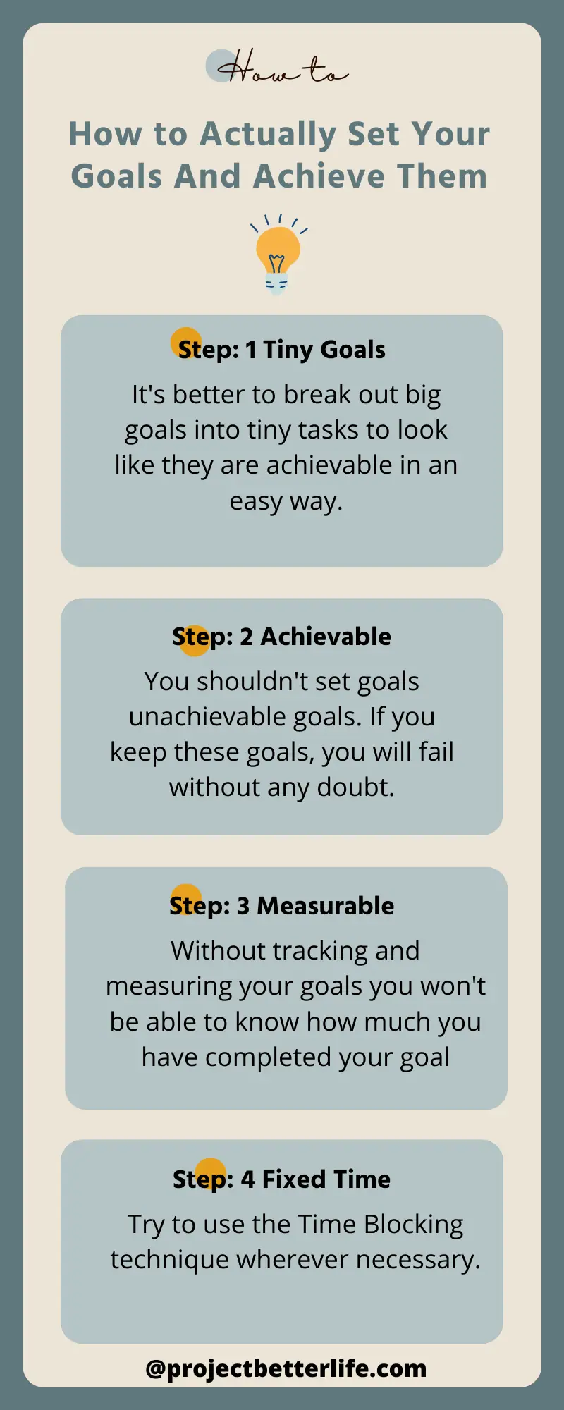 How to Actually Set Your Goals And Achieve Them