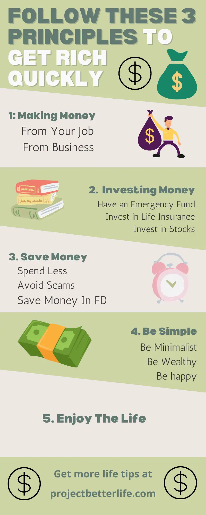 Follow These 3 Principles to get rich quickly