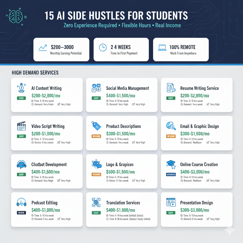 side hustle for students