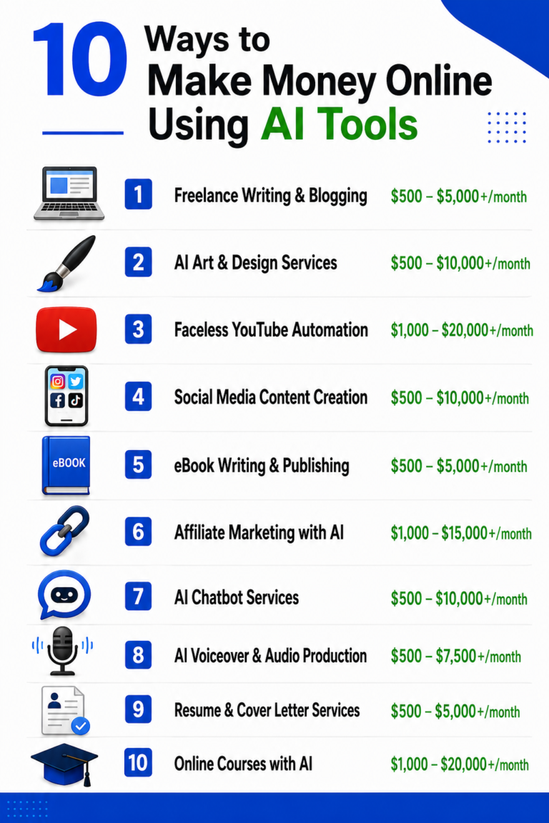 make money online using AI tools