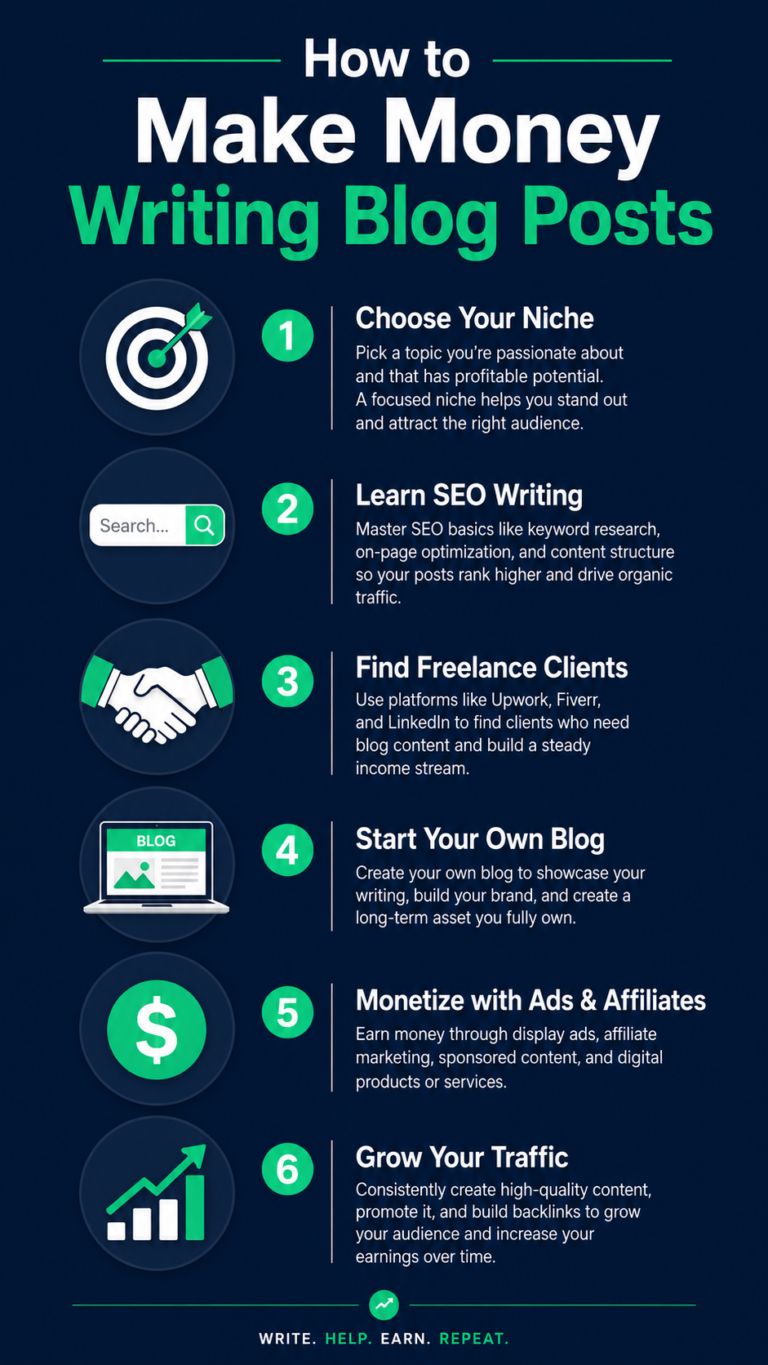 make money online by writing simple blog posts