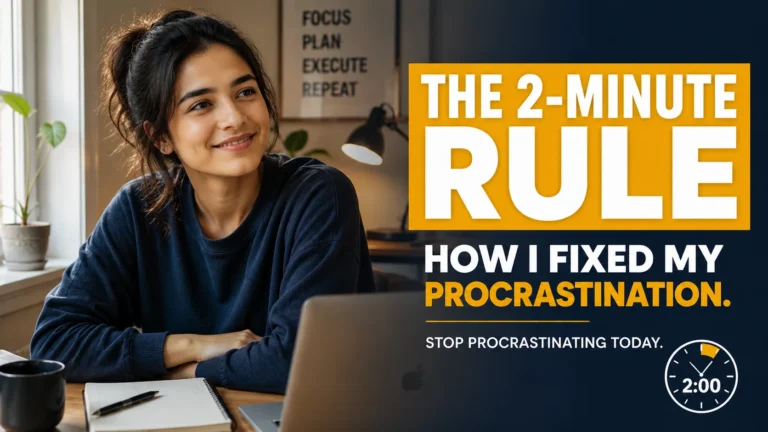 2 minute rule stop procrastination
