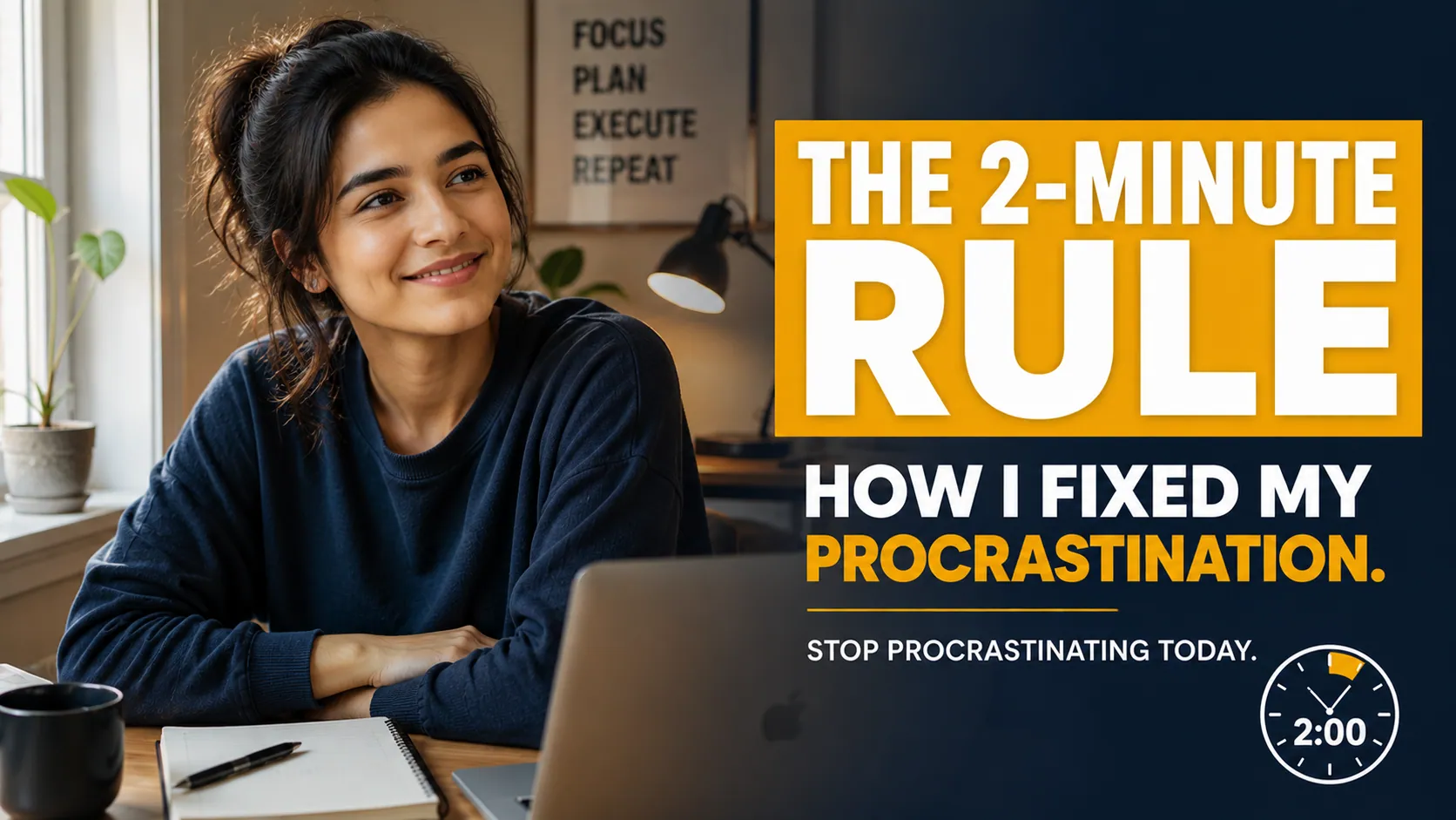 2 minute rule stop procrastination