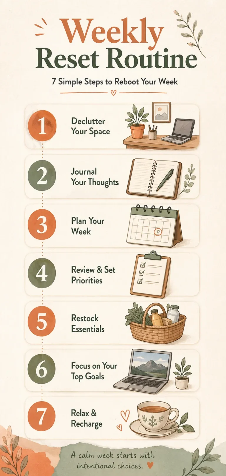 weekly reset routine productivity