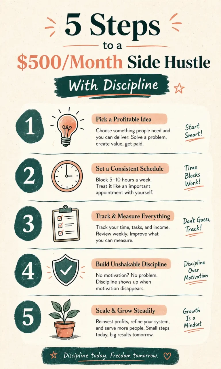 side hustle with discipline