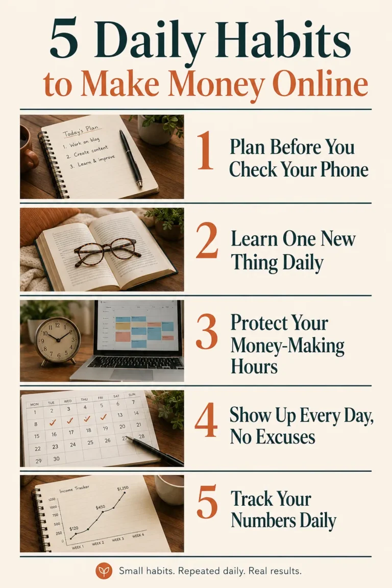 daily habits to make money online