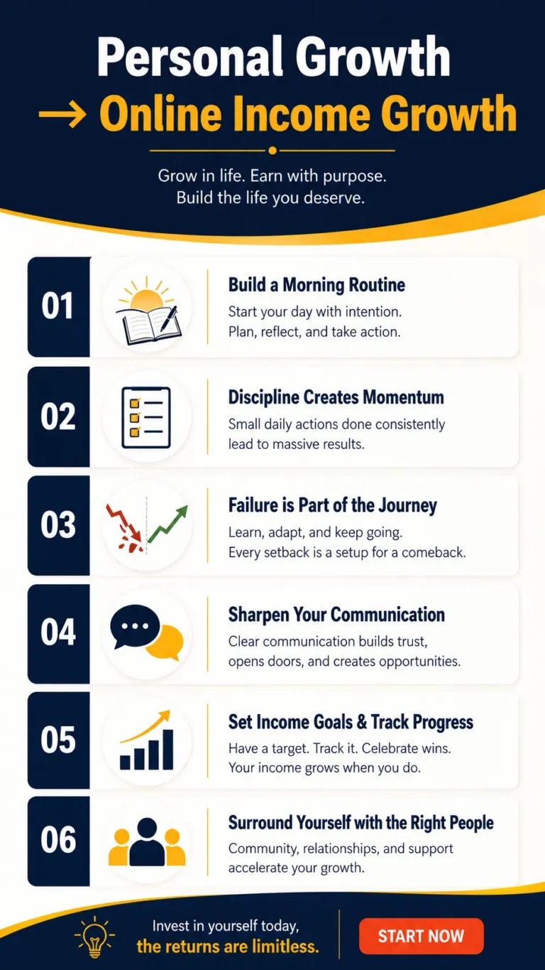 personal growth and earning money online