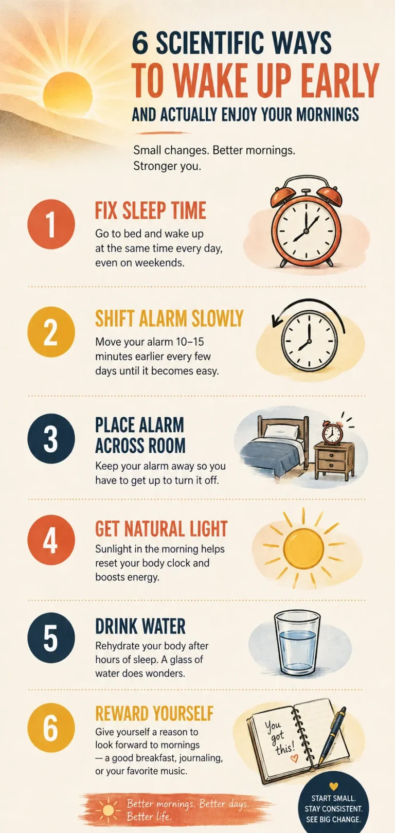 wake up at 5am routine tips