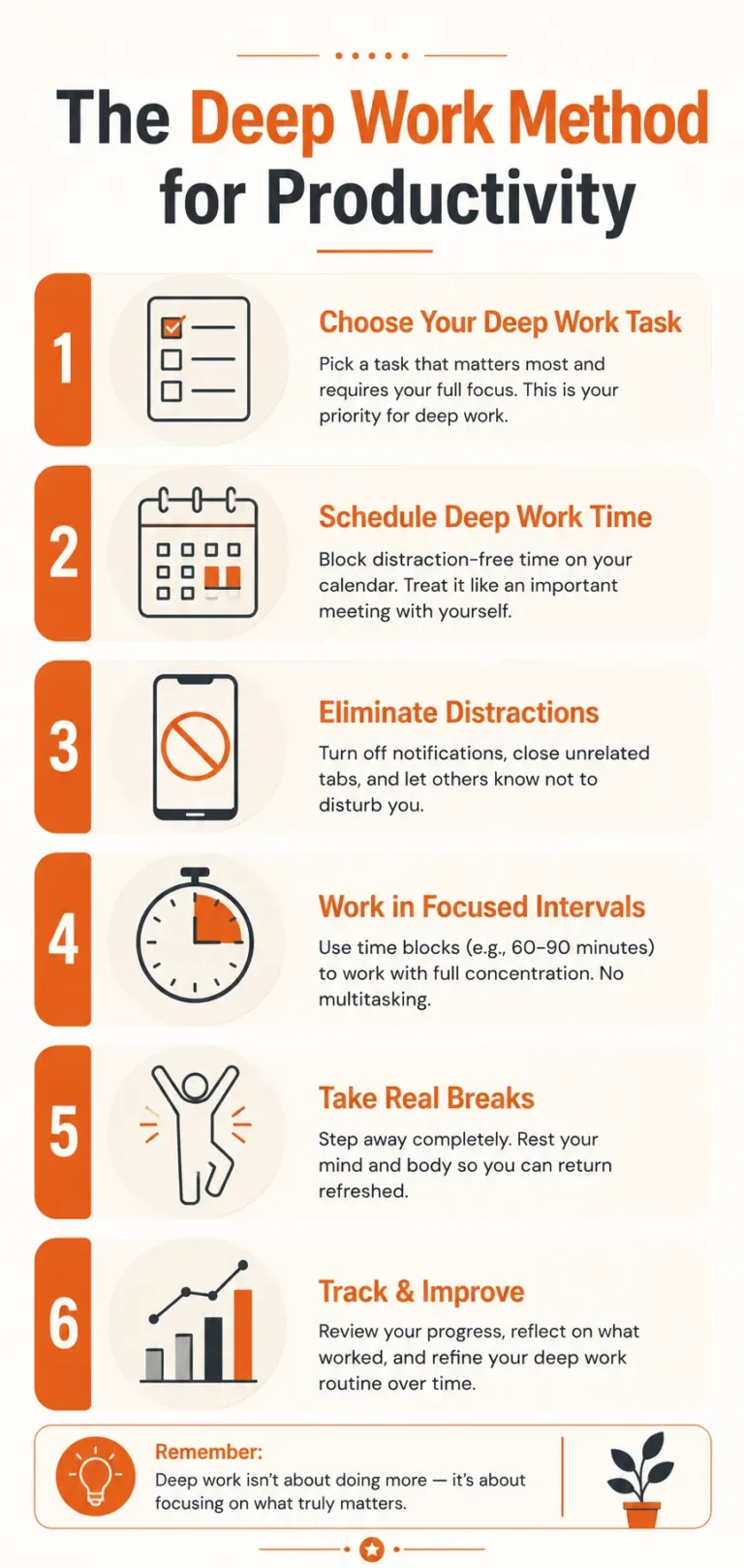 deep work method for productivity